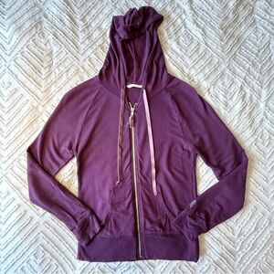 VS Burgundy Zip Up Jacket | XS
